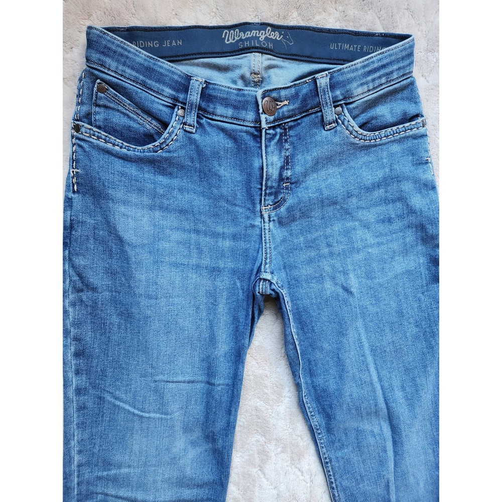 Wrangler Shiloh Ultimate Womens Riding Jeans Medium Wash Bootcut 29x34 - Picture 3 of 8